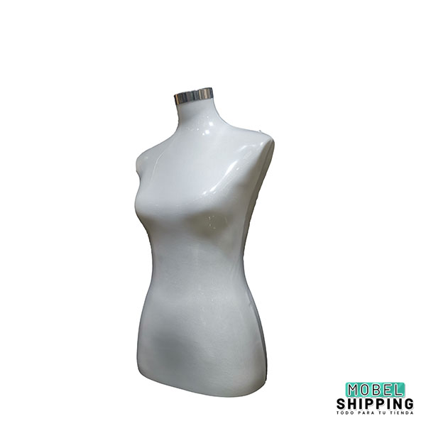 Maniquí de medio cuerpo de mujer.Disponible en 3 modelos